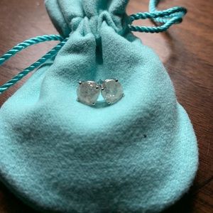 GENUINE DIAMOND EARRINGS 1 CARAT EACH